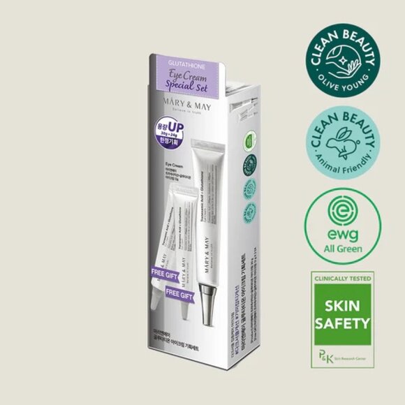 Mary&May Glutathione Eye Cream Set–3-in-1 Anti-Dark Circle, Puffy Eyes&Fine line - Picture 3 of 12